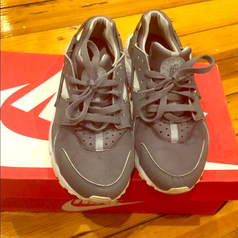 Grey Nike Huarache Sneakers